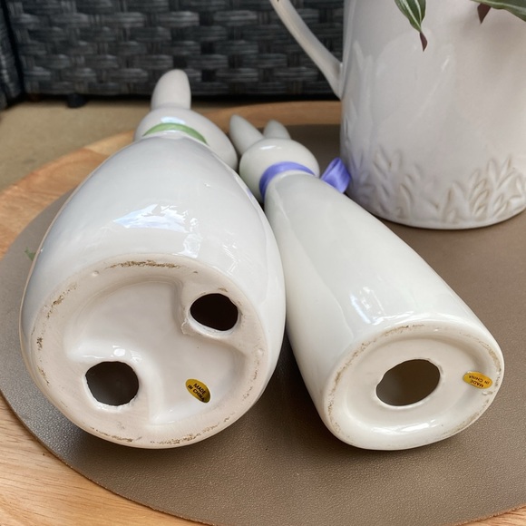 Set of 2 ceramic bunnies - Picture 5 of 8